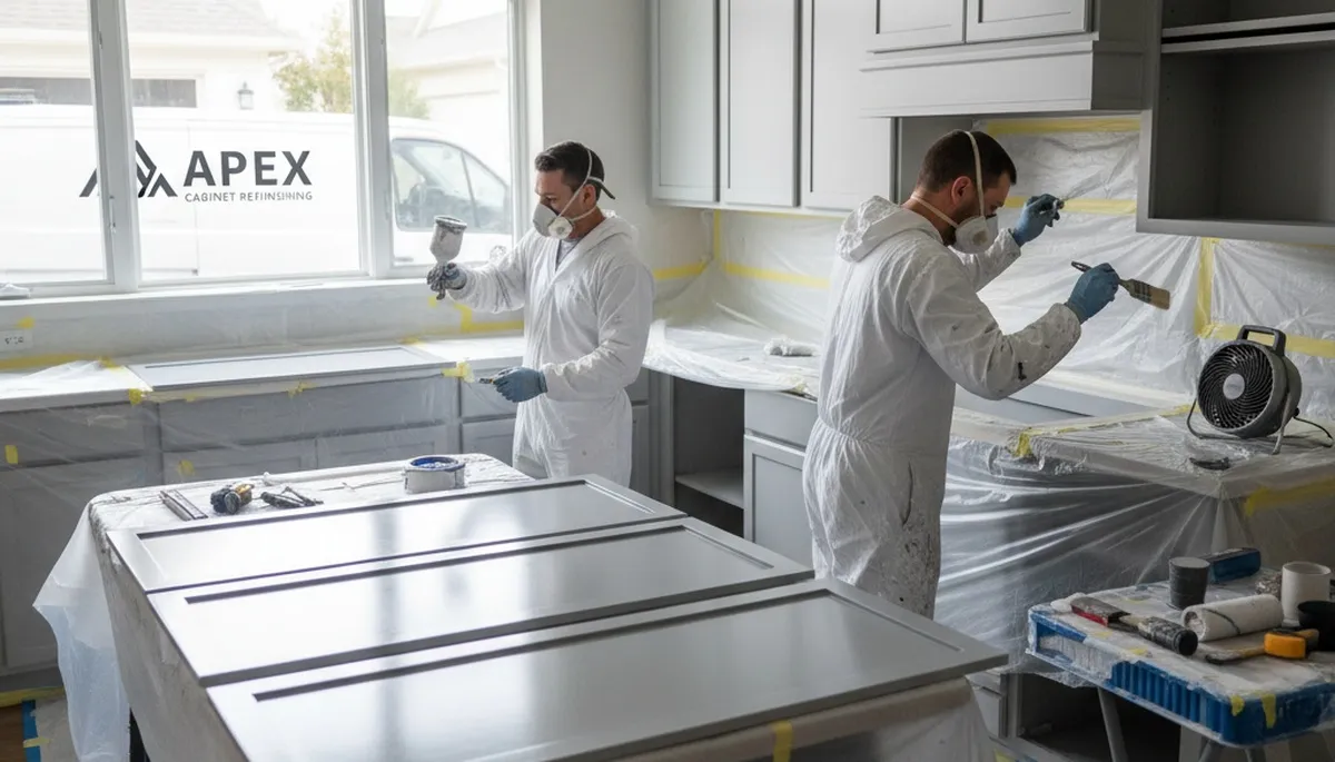 Cabinet painting service in Salt Lake City, UT for durable kitchen finishes