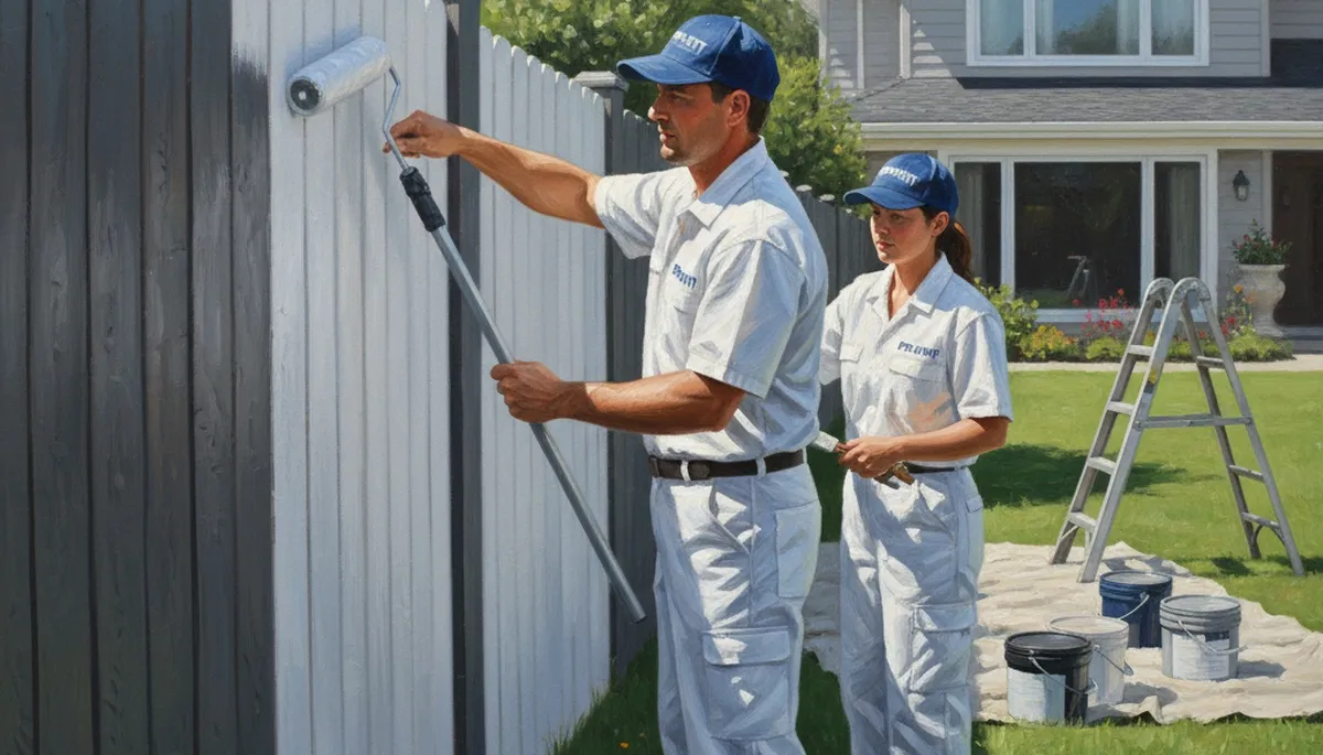Fence painting service in Salt Lake City, UT for weather protection and curb appeal
